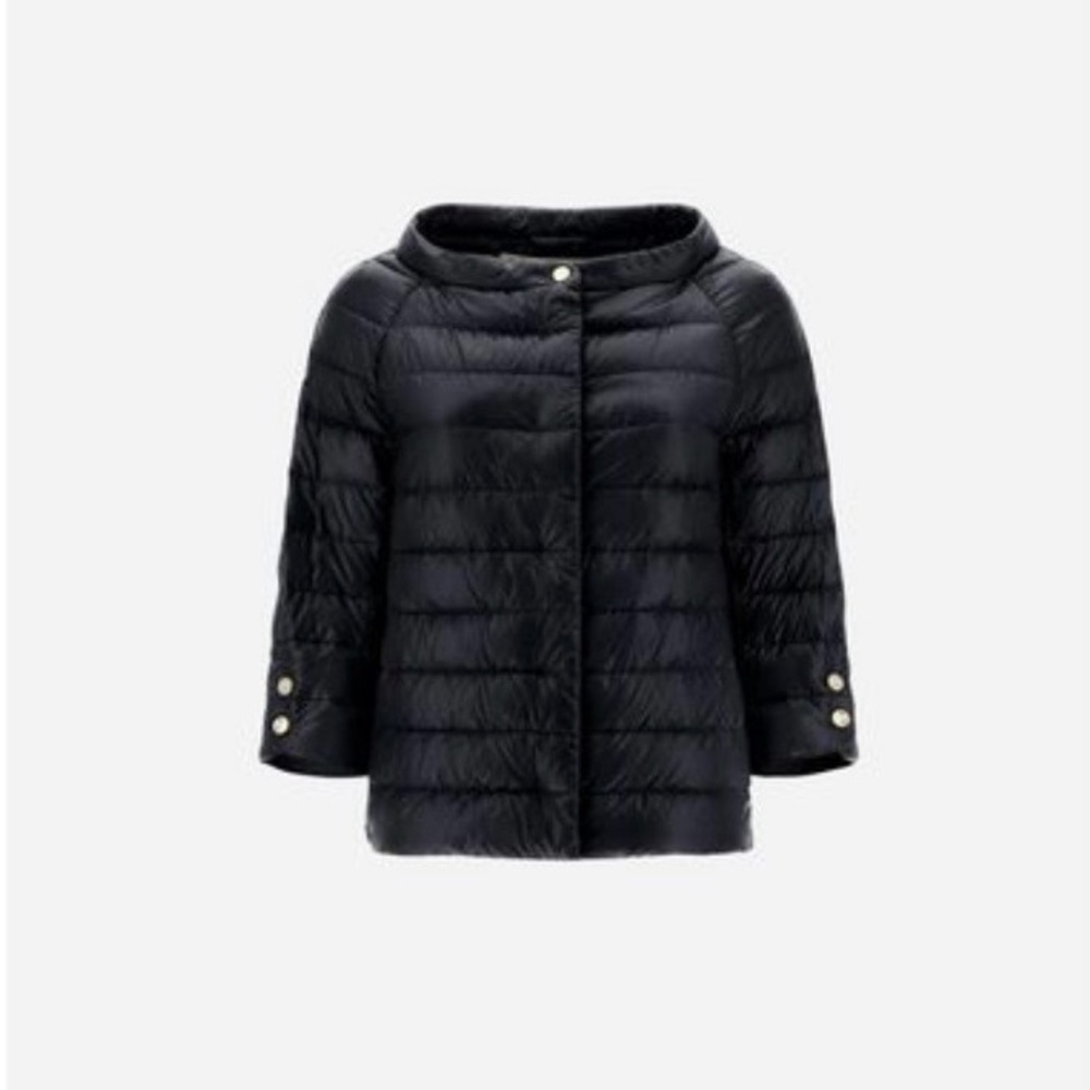 Herno Women's Black Puffer Jacket, Elsa black capes